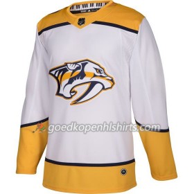 Nashville Predators Blank Adidas Wit Authentic Shirt - Mannen